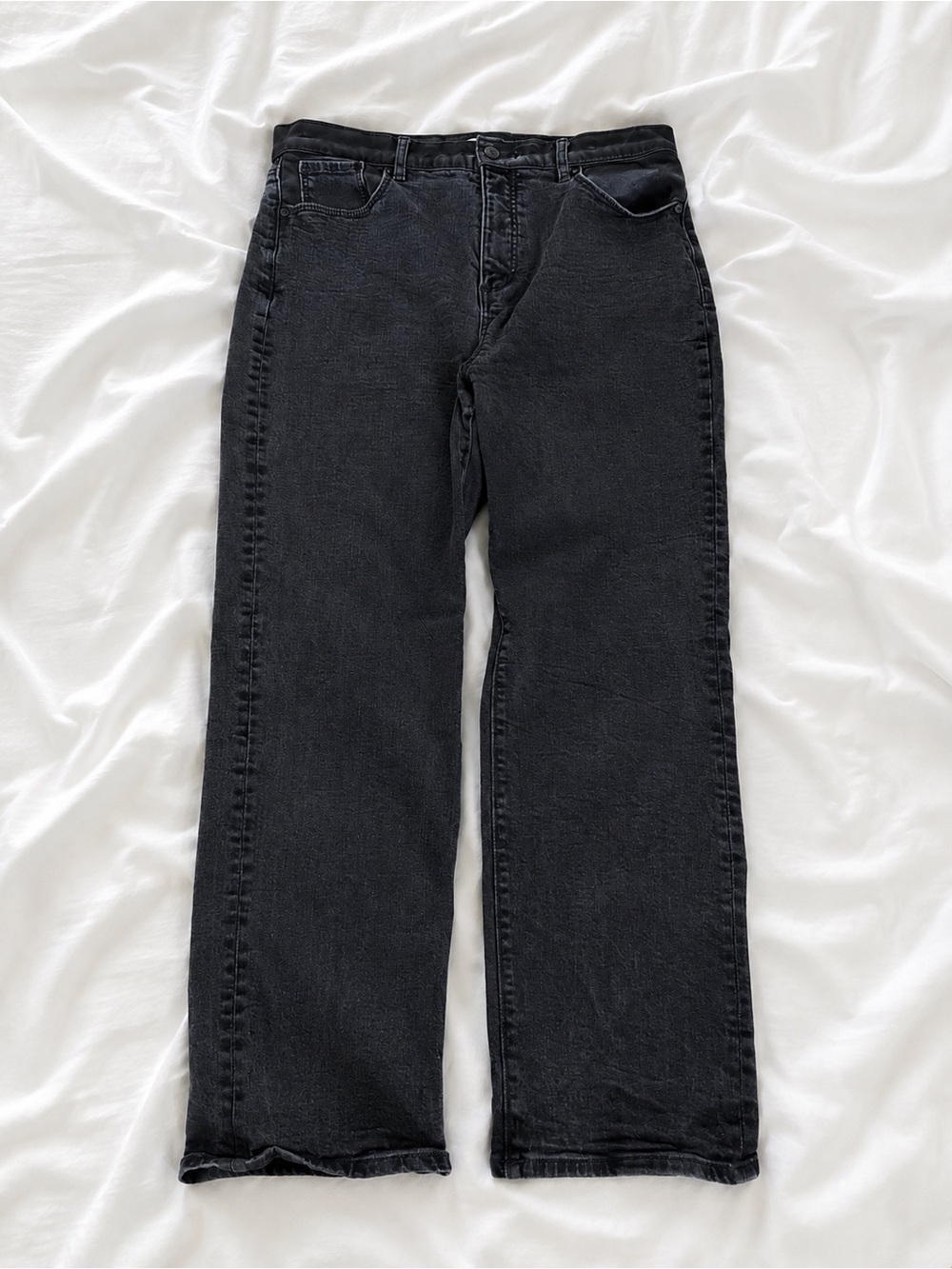 LOFT Straight-Leg Jeans in Black